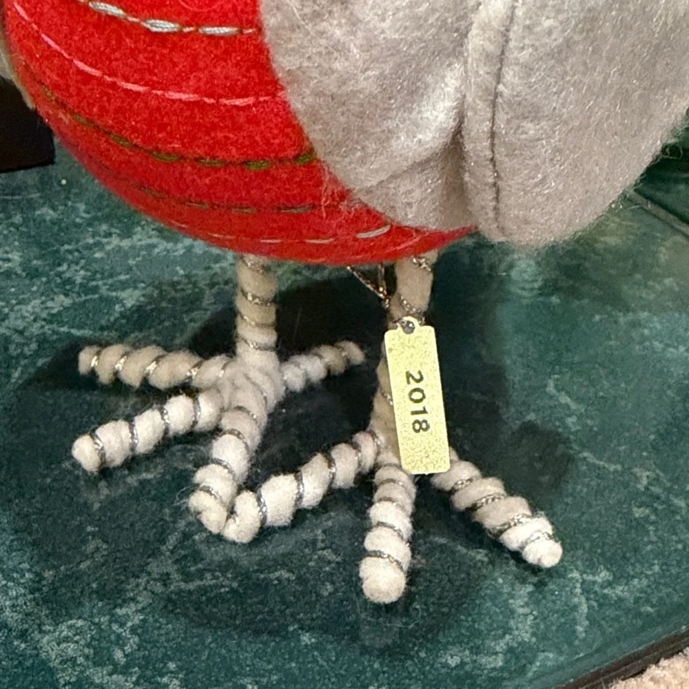 Festive 2018 Target Red and Gray Bird Decoration (Noelle) - Picture 8 of 10